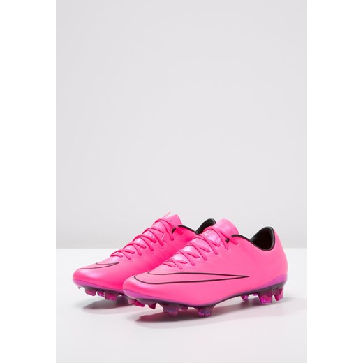 Nike Performance MERCURIAL VAPOR X FG Korki Lanki hyper pink/black zalando rozowy jesieÅ w Domodi