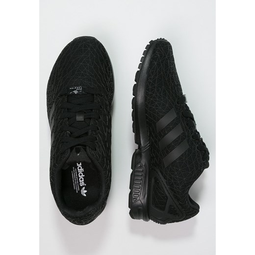 adidas Originals ZX FLUX Tenisówki i Trampki core black zalando czarny bez wzorów/nadruków