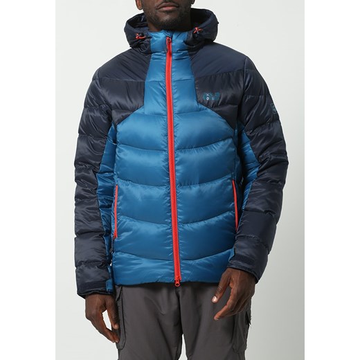 Jack Wolfskin SVALBARD II Kurtka puchowa moroccan blue zalando niebieski kaptur
