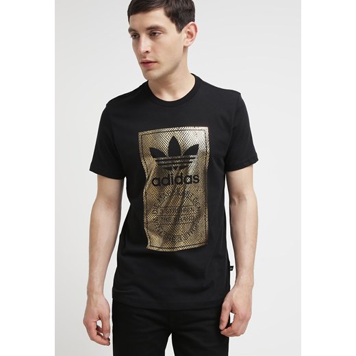 adidas Originals Tshirt z nadrukiem black zalando bezowy casual