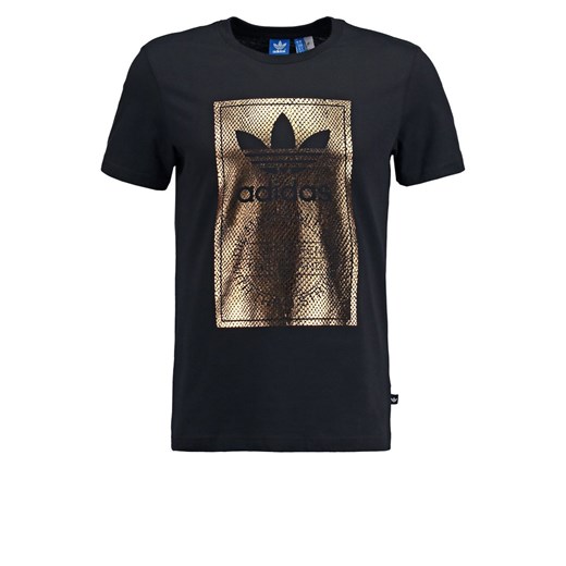 adidas Originals Tshirt z nadrukiem black zalando czarny abstrakcyjne wzory