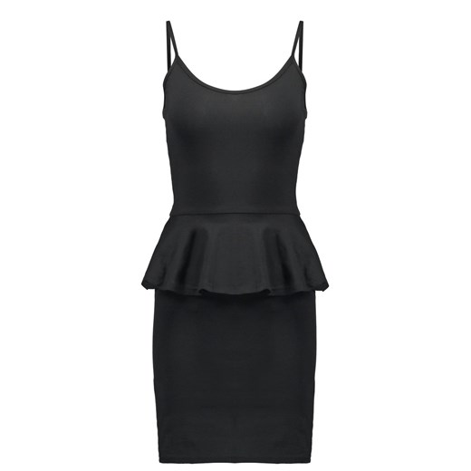 New Look Sukienka z dżerseju black zalando czarny bawełna