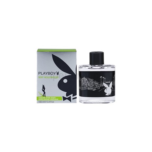 Playboy Hollywood woda po goleniu dla mężczyzn 100 ml  + do każdego zamówienia upominek. iperfumy-pl czarny drewno