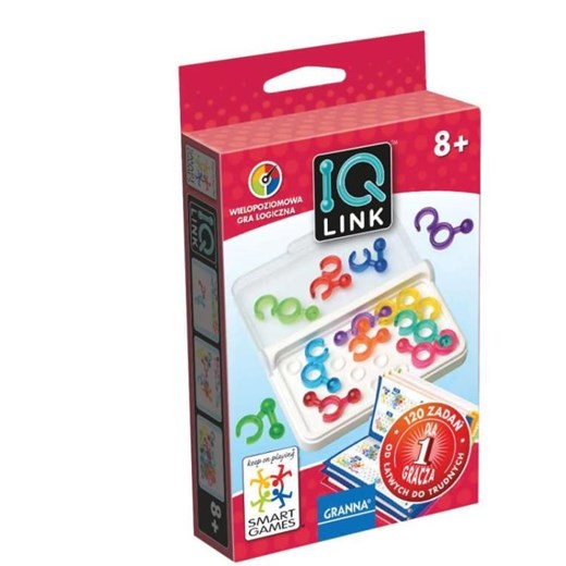 Smart Games, gra logiczna IQ Link - Odzież dziecięca w promocji 3za2! empik czerwony