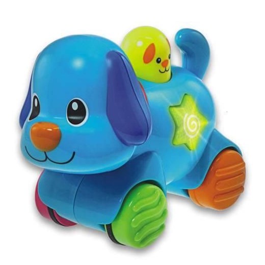 Smily Play, Piesek naciśnij i jedź, zabawka edukacyjna - Odzież dziecięca w promocji 3za2! empik niebieski