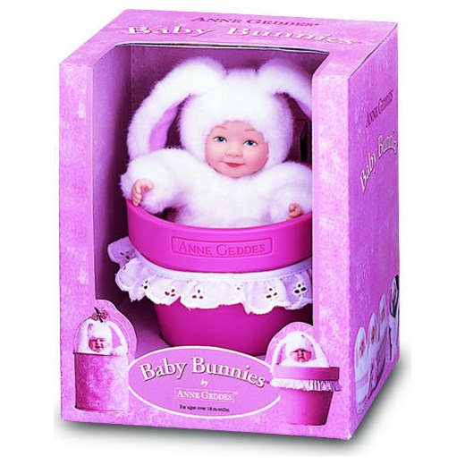 Anne Geddes, lalka Króliczek w doniczce - Odzież dziecięca w promocji 3za2! empik rozowy