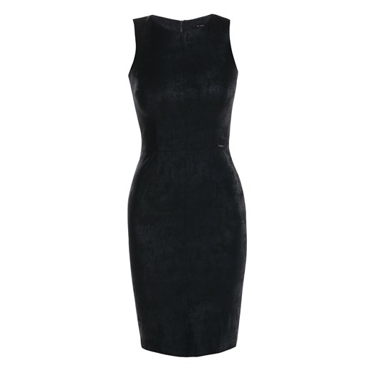 Sukienka z delikatnym połyskiem e-monnari czarny dopasowane