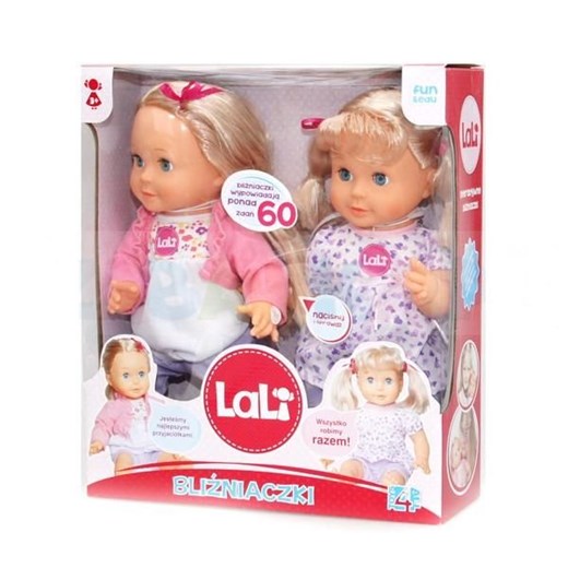 Lalki interaktywne bliźniaczki LaLi - Darmowa dostawa do salonów empik! smyk-com bezowy
