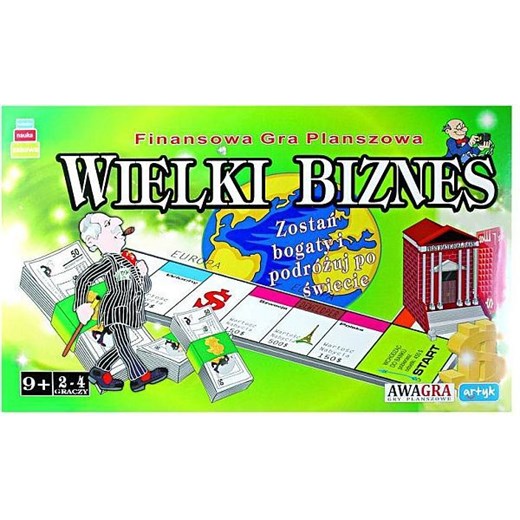 Artyk, gra planszowa Wielki biznes - Darmowa dostawa do salonów empik! smyk-com zielony