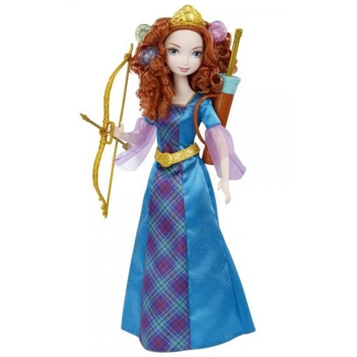 Księżniczki Disneya, lalka Merida Waleczna Kolorowe włosy - Darmowa dostawa do salonów empik! smyk-com niebieski Disney