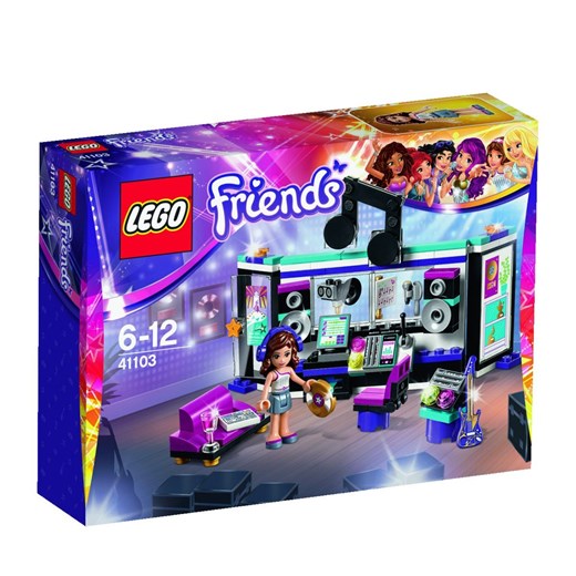 Lego Friends, klocki Studio nagrań gwiazdy pop, 41103 - Darmowa dostawa do salonów empik! smyk-com fioletowy
