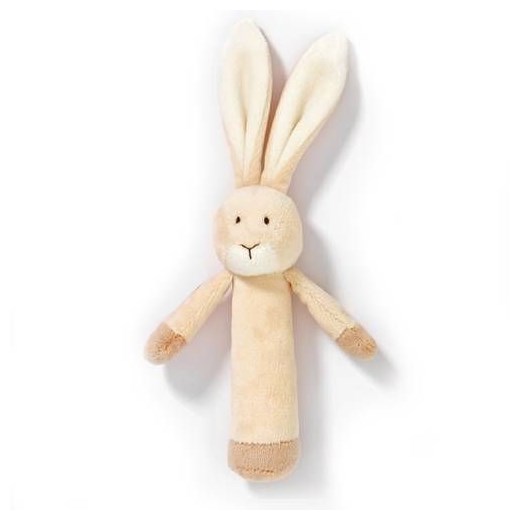 Teddykompaniet, Diinglisar, Zając, grzechotka, 13 cm - Darmowa dostawa do salonów empik! smyk-com bezowy