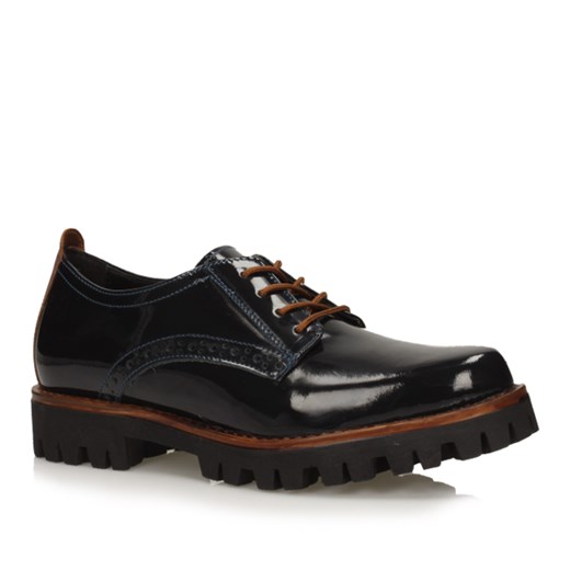 Oxfordy Marco Tozzi 23715-35 obuwie-lizuraj-pl czarny elegancki