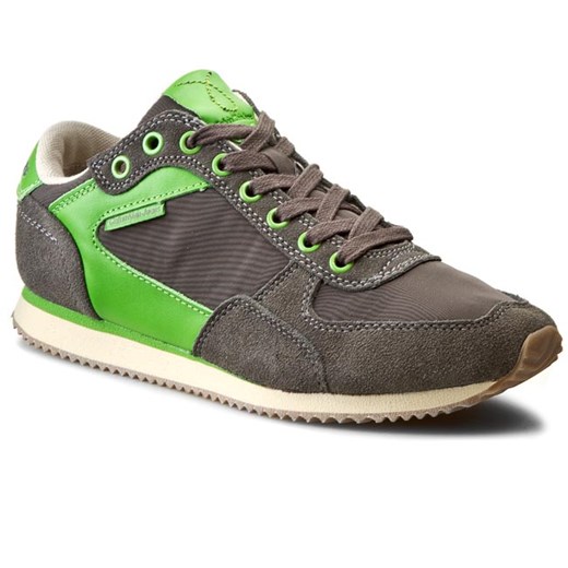 Sneakersy CALVIN KLEIN JEANS - Marcel Nylon/Suede/Leather S1436  Dark Grey eobuwie-pl szary casual