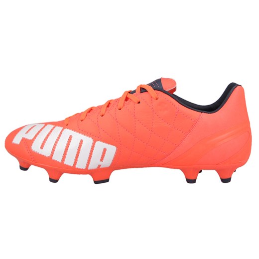 103267 01 SKÓRZANE KORKI PUMA evoSPEED 3.4 LANKI yessport-pl pomaranczowy Korki męskie