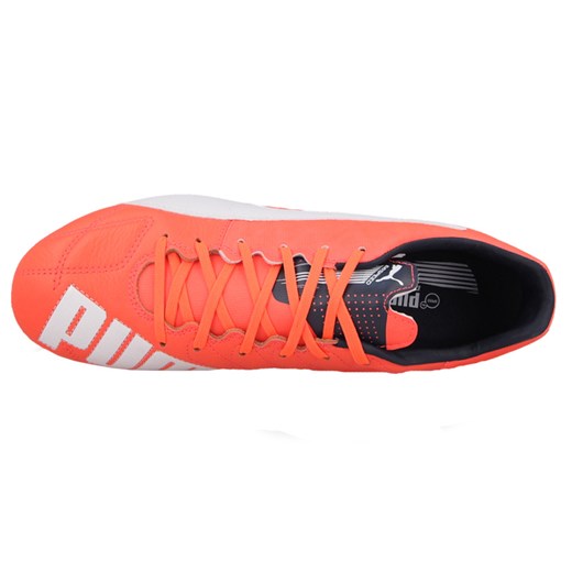 103267 01 SKÓRZANE KORKI PUMA evoSPEED 3.4 LANKI yessport-pl pomaranczowy lekkie
