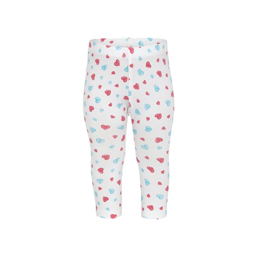 s.OLIVER Girls Mini Leginsy kolor biały pinkorblue-pl szary bawełna