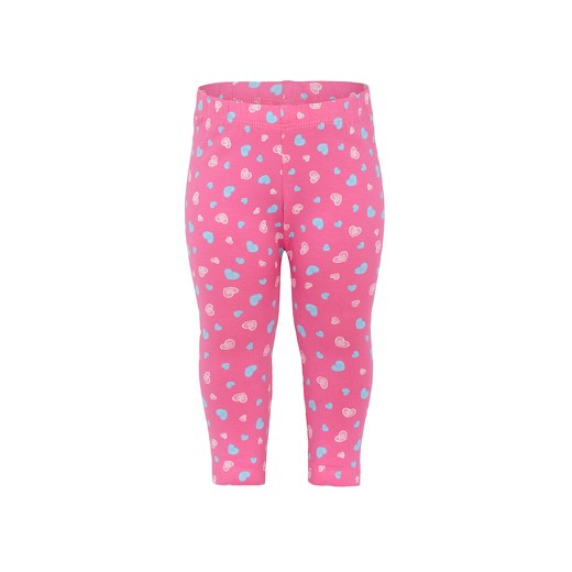 s.OLIVER Girls Mini Leginsy pink pinkorblue-pl rozowy bawełna