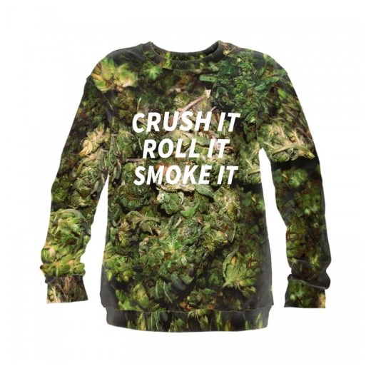 Bluza WEED drswag zielony młodzieżowy