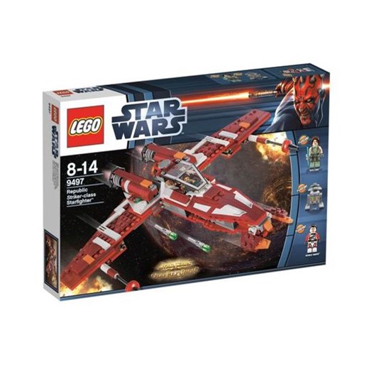 LEGO STAR WARS, klocki Gwiezdny myśliwiec Republiki, 9497 - Darmowa dostawa do salonów empik! smyk-com czerwony