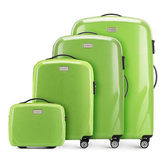 56-3-57Z-80 Komplet walizek na kółkach wittchen zielony na kółkach