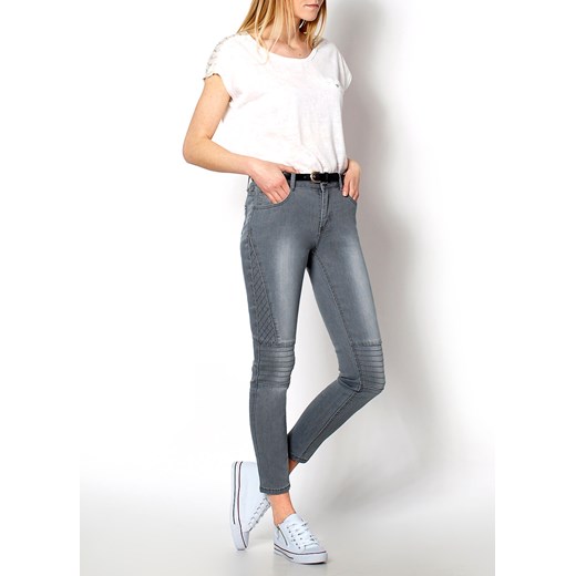 Spodnie jeansowe z paskiem zoio-pl  elastan