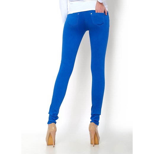 Spodnie jeansy biodrówki zoio-pl niebieski elastan