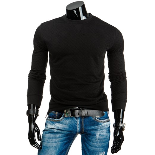 Bluza męska czarna (bx1176) dstreet czarny bawełna