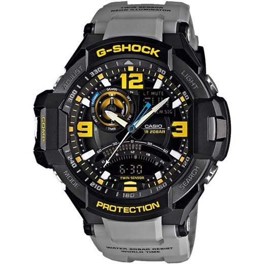 Zegarek męski Casio G-Shock GA-1000-8AER minuta-pl szary Zegarki męskie