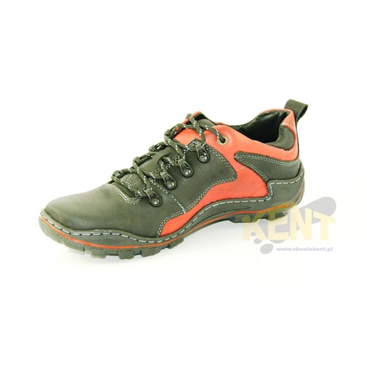 KENT 207 CZARNO-CZERWONE - Dobre buty, bo polskie i ze skóry sklep-obuwniczy-kent zielony jesień