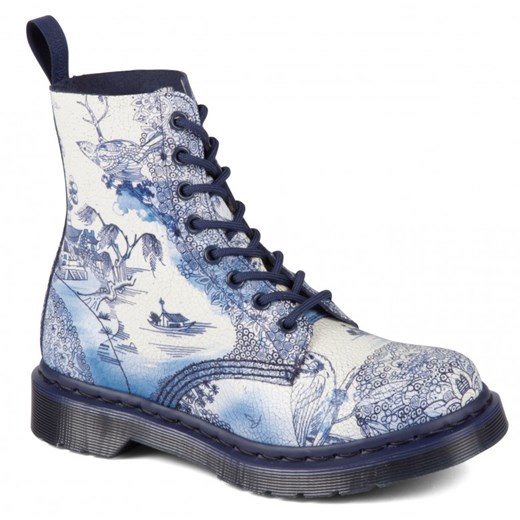 Dr. Martens Pascal White Navy Willow heavyduty-pl niebieski marynarski