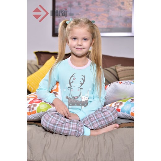 piżama dziewczęca ADA 92-116 różne kolory moraj mietowy dzianina