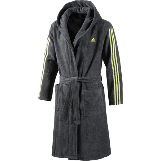 Szlafrok adidas 3 stripes bathrobe M S20701 hurtowniasportowa-net szary bawełna