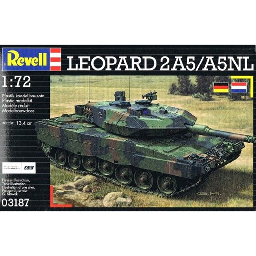 Revell, Leopard 2A5/A5NL, model do sklejania - Odzież dziecięca w promocji 3za2! empik zielony 