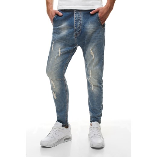 BRUNO LEONI 014 SPODNIE JEANSY MĘSKIE NIEBIESKIE ozonee-pl  jeans