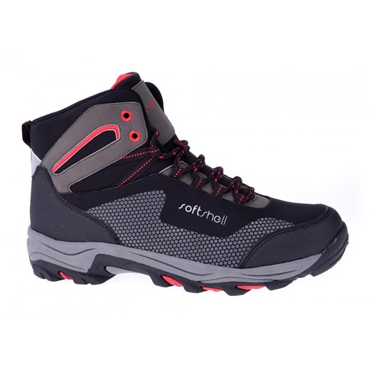 BUTY JUNIORSKIE FARVEL MID JR BLACK/RED 47663 MARTES, Rozmiar - 36, Płeć - JUNIOR, Kolor - BLACK/RED sklepmartes-pl czarny softshell