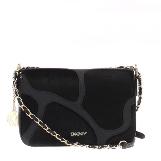 DKNY FLAP CROSSBODY chiara-pl czarny casual