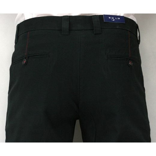 Bawełniane spodnie typu chinos SPCHIAO15M3A01czar jegoszafa-pl czarny jesień