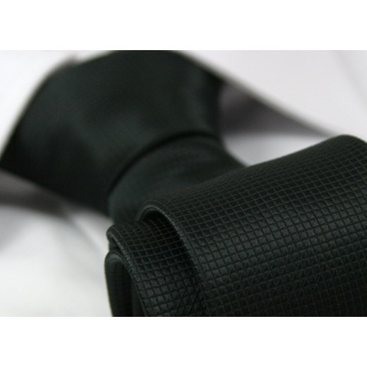 Jednokolorowy krawat - śledzik Angelo di Monti KRADM0902 jegoszafa-pl czarny elegancki
