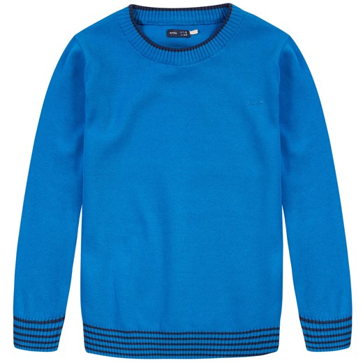 Sweter dla chłopca endo niebieski bawełna