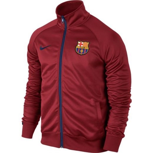 Bluza Nike FC Barcelona Core Trainer M 689943-618 hurtowniasportowa-net czerwony Bluzy męskie rozpinane