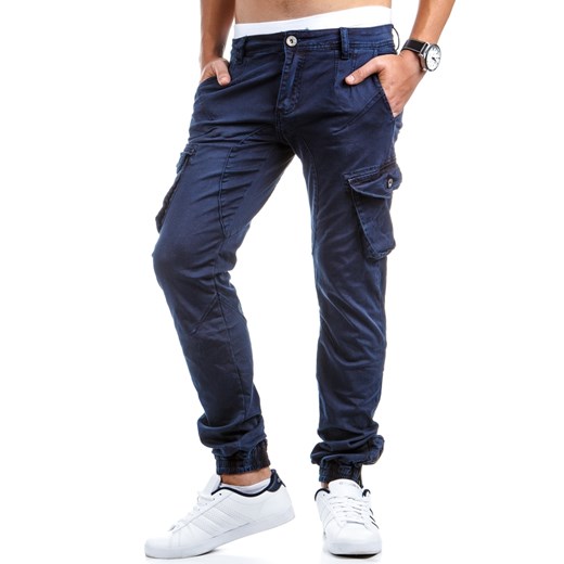Spodnie jeansowe (ux0405) dstreet bialy bawełna