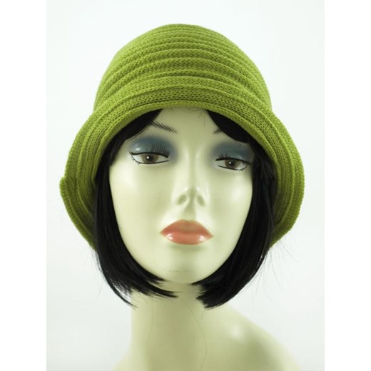 Oryginalny kapelusik, ciekawy fason szaleo zielony oryginalne