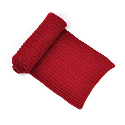 Klasyczny szalik na zimę szaleo czerwony casual