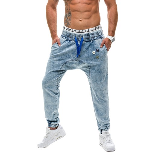 Spodnie męskie joggery OTANTIK 800 błękitne