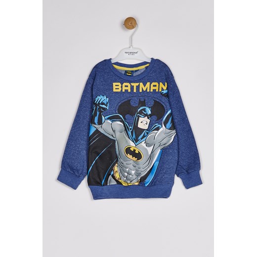 Batman sweatshirt terranova niebieski jesień