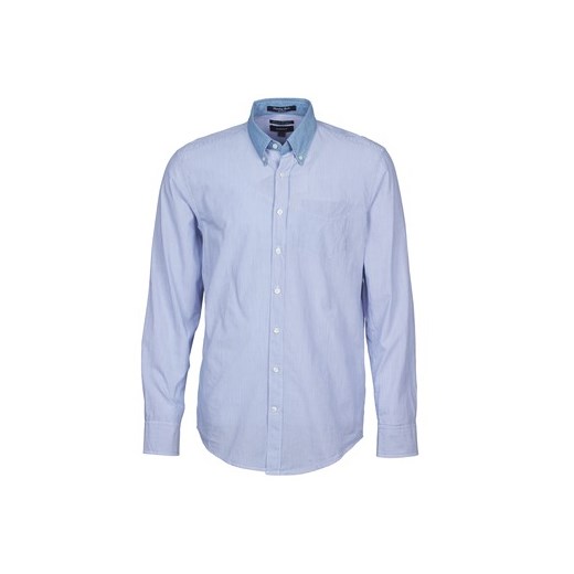 Gant  Koszule z długim rękawem 360700  Gant spartoo niebieski Koszule z długim rękawem męskie