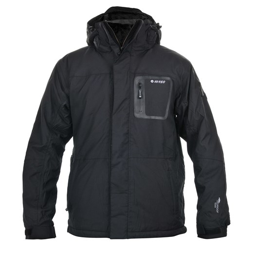 MĘSKA KURTKA CABINO 33324-BLACK/BLACK HI-TEC, Rozmiar - L, Płeć - MEN, Kolor - BLACK/BLACK sklepmartes-pl szary kaptur