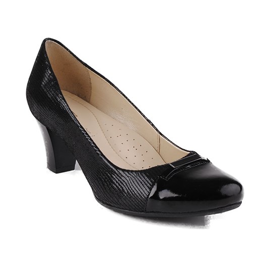 0213P-123 Marco Shoes półbuty czarne - skóra łuska milandi-pl bezowy damskie