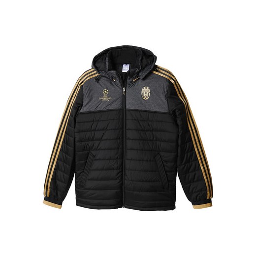 adidas Kurtki ocieplane Parka Juventus FC adidas spartoo czarny męskie